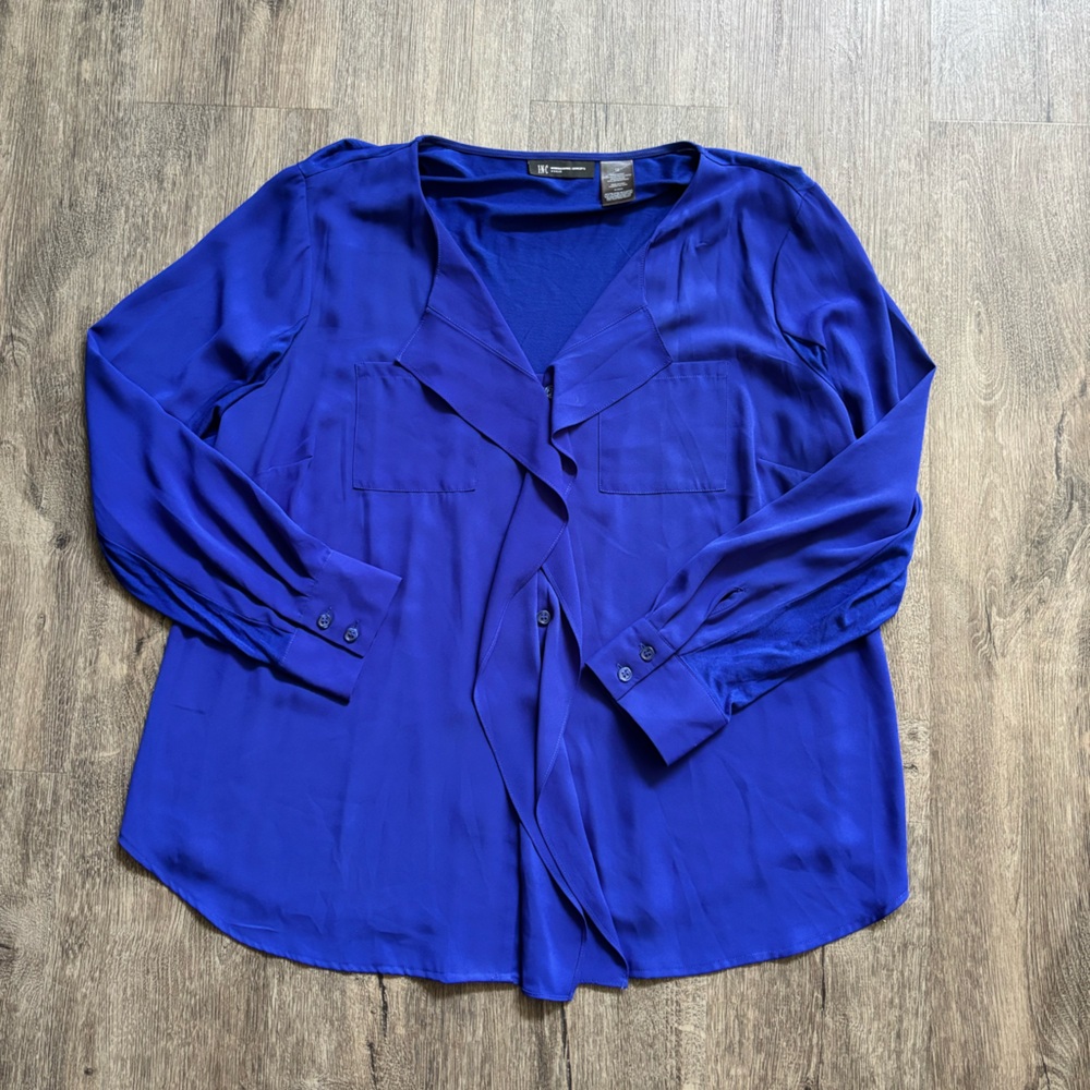 🌸 2 for $20 🌸 INC cobalt blue blouse
